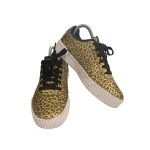 Puma Women's  Size 7 Leopard Print Sneakers Casual Shoes